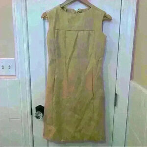 T. Jones 1950s Pale Yellow Shift dress Approx size 4/6